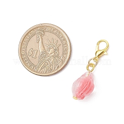 Раковина прозрачная краска-спрей стеклянная подвеска украшения&nbsp;HJEW-JM03527-02