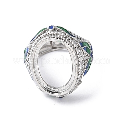 Регулируемые настройки основания кольца из латунной эмали&nbsp;KK-K399-08P