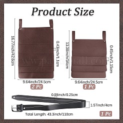 Юбка из искусственной кожи средневекового викинга с поясом&nbsp;AJEW-WH20077-031D