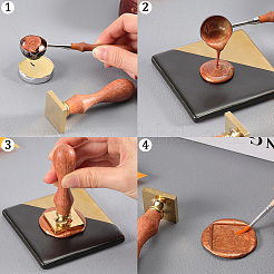 1 шт. пустая восковая печать&nbsp;KK-CP0001-04B