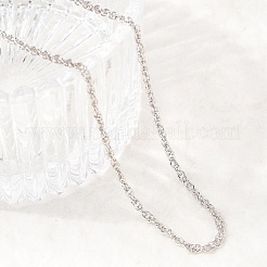 1 мм латунь веревку цепи ожерелья&nbsp;NJEW-L013-11P