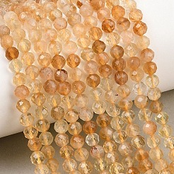 Природный желтый кварц нитей бисера&nbsp;LS-G-G155-B03-02A