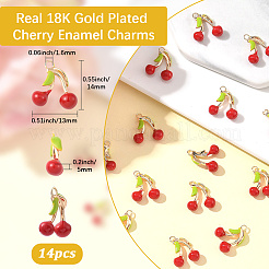 14 шт. Латунные подвески&nbsp;KK-BBC0017-50