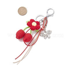 Брелки с цветами из хлопка&nbsp;KEYC-JKC01403-01