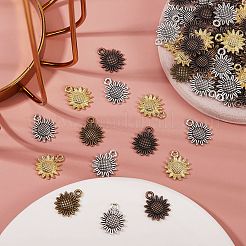 80 шт. 4 цвета подвески из сплава в тибетском стиле&nbsp;FIND-SZ0001-84