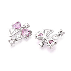 Латунные микро проложить кубического циркония подвески&nbsp;KK-N264-06P