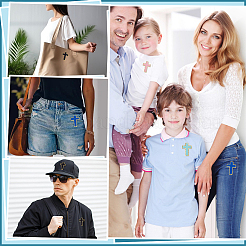 18 шт. нашивки на ткань с вышивкой крестиком на полотенце для пришивания и утюжки&nbsp;DIY-WH0504-819