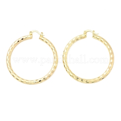 Латунные серьги обруча&nbsp;EJEW-B117-06E-G