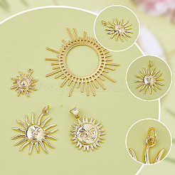 12шт 4 стиля латунные подвески&nbsp;KK-AR0004-67