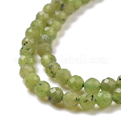 Натурального оливкового нефрита бисер нитей&nbsp;G-D463-13B