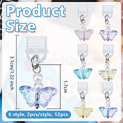 12 шт. 6-х видов пластиковых мобильных пылезащитных заглушек&nbsp;HJEW-OC00252