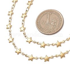 Комплекты ожерелий и браслетов из цепочек со звездообразными звеньями из нержавеющей стали 304&nbsp;SJEW-JS01371