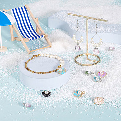 36шт 9 стильные подвески и подвески из эмали из сплава&nbsp;ENAM-CD0001-20