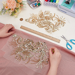 1 пара полиэстеровых швейных украшений&nbsp;DIY-FG0008-43