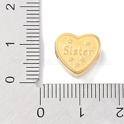 Европейские бусины из нержавеющей стали 304&nbsp;STAS-K286-04G-G