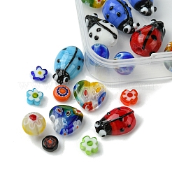 30шт 6 стиля ручной работы бусины лэмпворк&nbsp;LAMP-FS0001-12