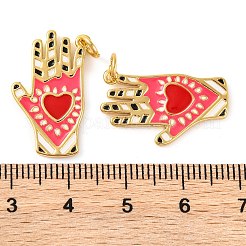 Подвески из латуни с эмалью в стойку&nbsp;KK-H486-10G