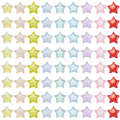 180шт 9-цветные прозрачные акриловые бусины&nbsp;TACR-PA0001-07