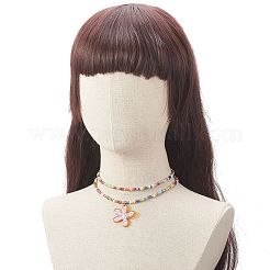 Прозрачные акриловые цветочные подвески с принтом&nbsp;NJEW-JN04152