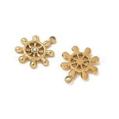 Подвески из нержавеющей стали 304 со стразами&nbsp;STAS-V015-21G