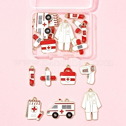 18 шт. 7 стиля подвески из сплава и эмали на медицинскую тематику&nbsp;FIND-FS0004-36