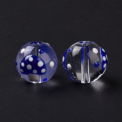 Стекло с эмалевыми бусинами&nbsp;LAMP-P058-01E