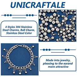 160 шт. 4 стиля подвески из нержавеющей стали 304&nbsp;STAS-UN0061-17