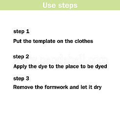 2 шт. 2 шаблона акриловой ткани тай-дай&nbsp;DIY-CP0008-78F