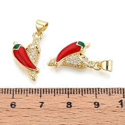 Латунные микро проложить кубического циркония подвески&nbsp;KK-N265-10G