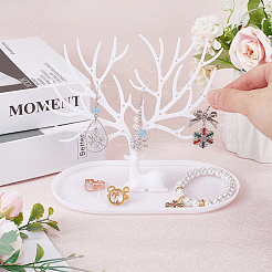 Пластиковый держатель для сережек для ювелирных изделий&nbsp;ODIS-WH0001-50A