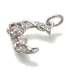 Стойки обшивки латунь микро проложить кубическую прелесть диоксида циркония&nbsp;KK-I720-61P