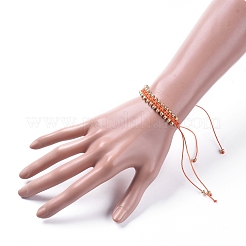 Браслеты из гальванического бисера&nbsp;BJEW-JB04789