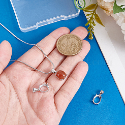 3 шт. подвеска-корзинка из стерлингового серебра с креплением в виде зубцов&nbsp;FIND-PH0028-44