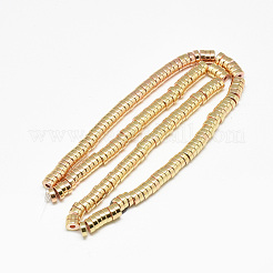 Гальванизировать немагнитных синтетический гематит бисер пряди&nbsp;X-G-Q465-37KC