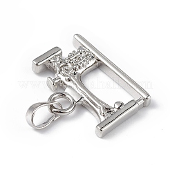 Экологически чистые подвески из латуни с гальваническим покрытием&nbsp;KK-F848-12P