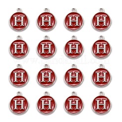 Подвески из сплава с платиновым покрытием и эмалью&nbsp;ENAM-S118-03H-P