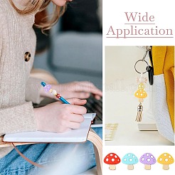 20 шт. 4 цвета грибные пищевые экологически чистые силиконовые фокусные бусины&nbsp;SIL-CJ0001-63