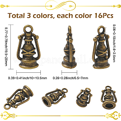 48шт. 3 комплекта подвесок из цинкового сплава в тибетском стиле&nbsp;TIBEP-SC0003-34