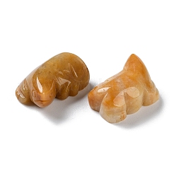 Резные фигурки исцеления из натурального топаза и нефрита&nbsp;G-B062-05C