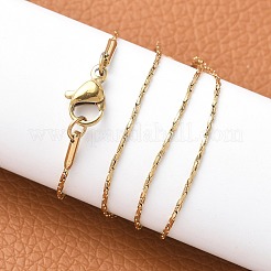 Ионное покрытие (ip) 304 нержавеющая сталь цепи ожерелья&nbsp;NJEW-H467-B-01G