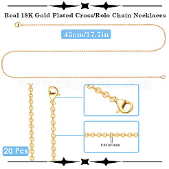 20 шт. 1 мм латунные цепочки-кабели&nbsp;MAK-BBC0001-20