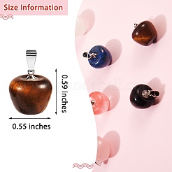 Подвески из натуральных и синтетических драгоценных камней в стиле 10 шт.&nbsp;G-SZ0001-75