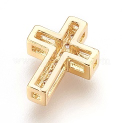 Латунные микро проложить кубического циркония бусы&nbsp;X-ZIRC-F088-027G