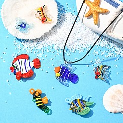 5шт подвески ручной работы лэмпворк&nbsp;LAMP-YW0001-68A