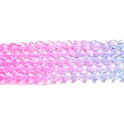 Прозрачный градиент цвета стеклянные бусины пряди&nbsp;LS-GLAA-G101-2mm-10
