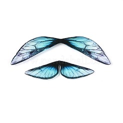 2 шт. прозрачных кабошонов из эпоксидной смолы в виде крыльев бабочки&nbsp;RESI-N045-08