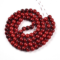 Выпечка окрашенные стеклянные бусины&nbsp;X1-DGLA-N012-10mm-10