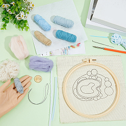 Наборы для вышивки иглами своими руками для начинающих&nbsp;DIY-WH20095-003D