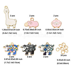 Подвески из эмали и сплава&nbsp;ENAM-FP0002-48