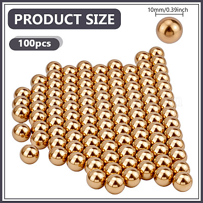 Латунные бусины&nbsp;KK-NB0004-09A-1